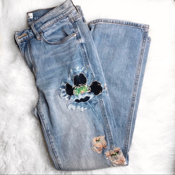 loft embroidered jeans